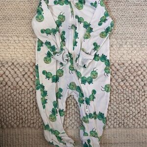 Green Caterpillar Print Kids One-Piece - old navy